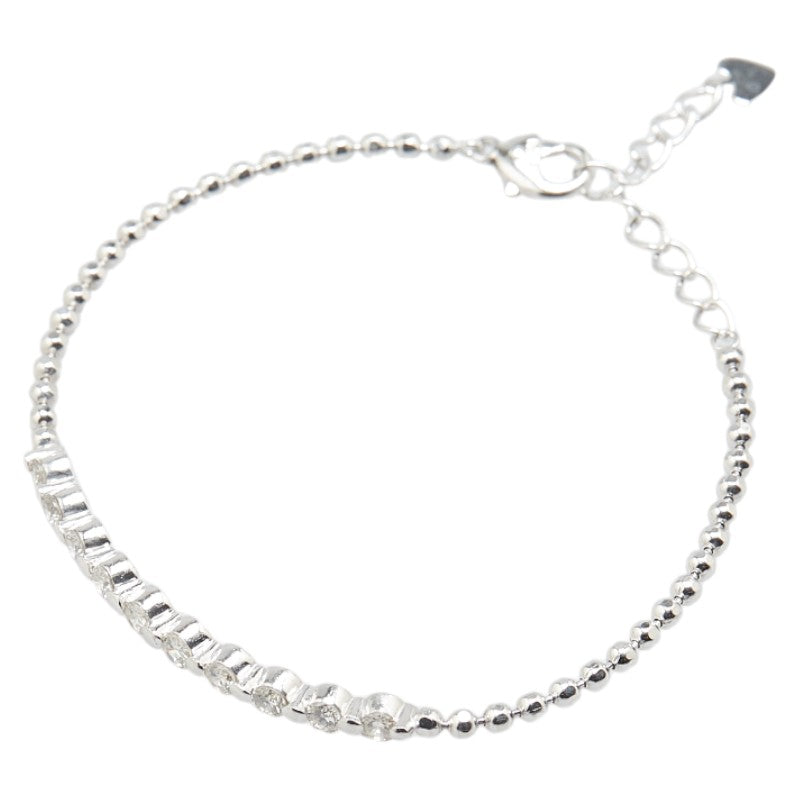Pt900 プラチナ Pt850 プラチナ ダイヤ1.00ct ブレスレット レディース 【中古】