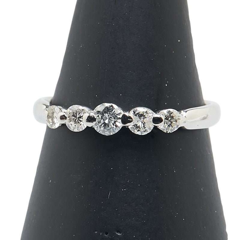 Pt900 プラチナ ダイヤ0.30ct リング 指輪 レディース 8号 【中古】
