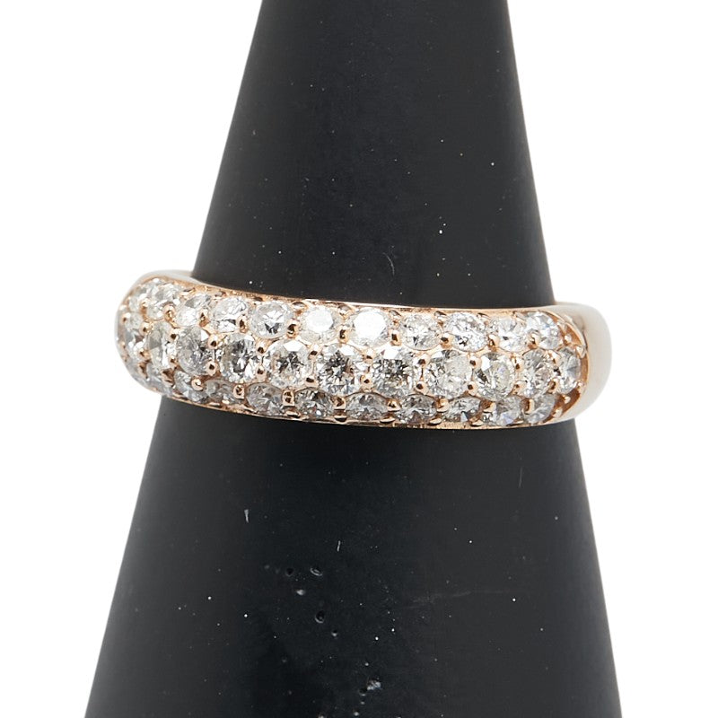 K18PG ピンクゴールド ダイヤ1.00ct リング 指輪 レディース 12号 【中古】