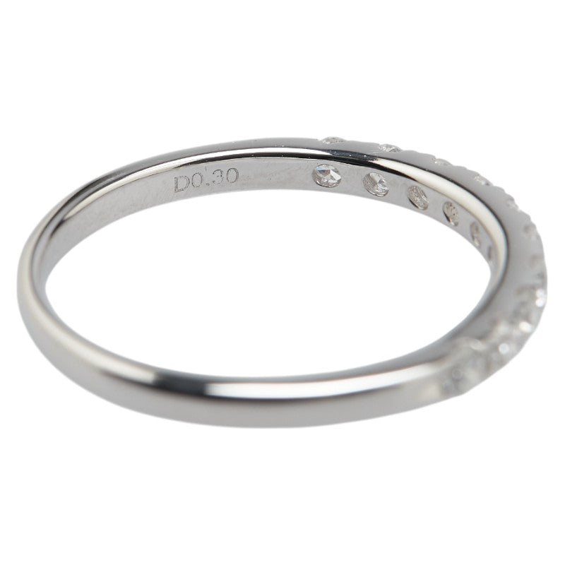 K18WG ホワイトゴールド ダイヤ0.30ct ハーフエタニティ リング 指輪 レディース 11号 【中古】
