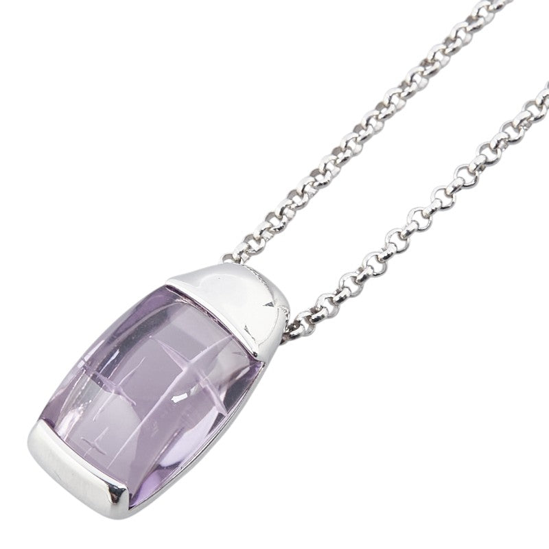 タサキ K18WG ホワイトゴールド アメジスト ネックレス レディース TASAKI 【中古】