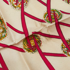 エルメス カレ90 LES FEUX DE L'ESPACE 宇宙の花火 スカーフ ホワイト マルチカラー レディース HERMES 【中古】