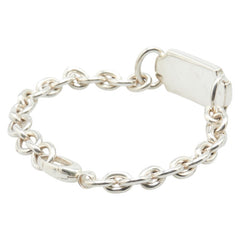 グッチ ロゴプレート ブレスレット #19 SV925 シルバー レディース GUCCI 【中古】