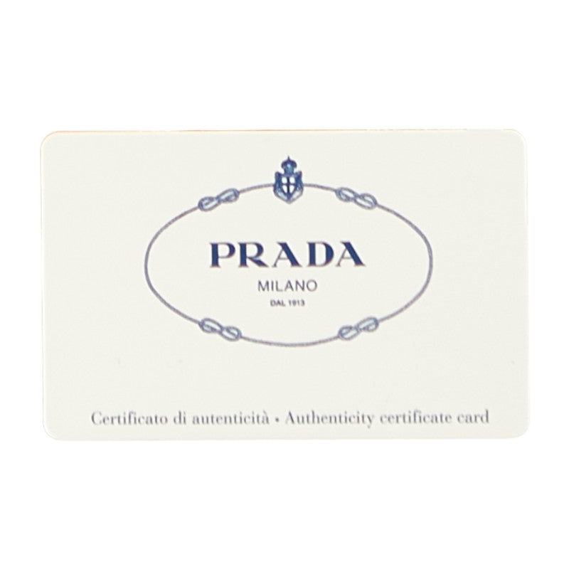 プラダ ガレリア 三角ロゴプレート ハンドバッグ ショルダーバッグ 2WAY BN2316 オレンジ エナメル レディース PRADA 【中古】