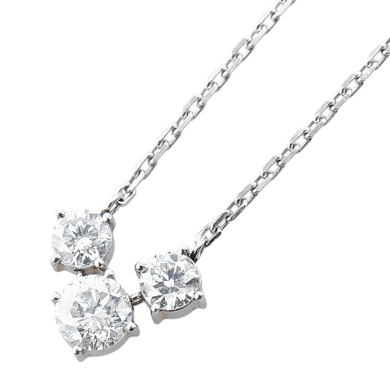 ノーブランド Pt850 プラチナ ダイヤ1.021ct ネックレス レディース no brand 【中古】