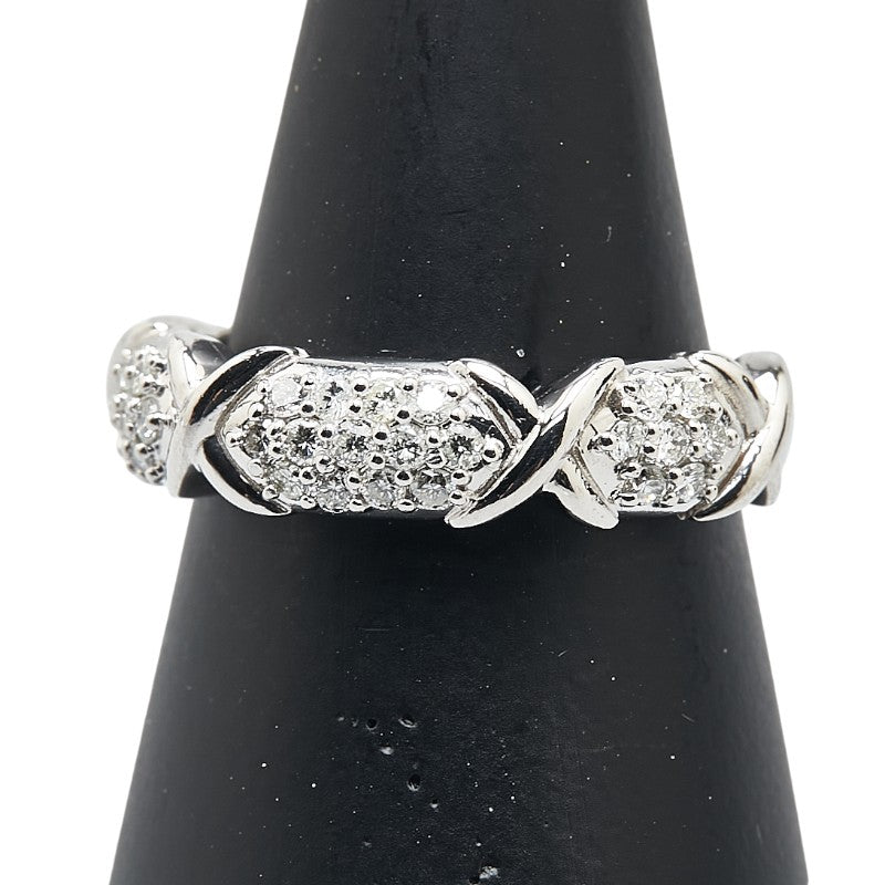 ノーブランド Pt900 プラチナ ダイヤ0.35ct リング 指輪 レディース no brand 11号 【中古】