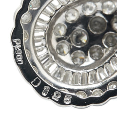 ノーブランド Pt900 プラチナ ダイヤ1.25ct ティアドロップ ペンダントトップ レディース no brand 【中古】