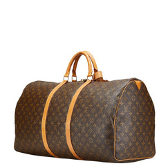 ルイ ヴィトン モノグラム キーポル50 ボストンバッグ トラベルバッグ M41426 ブラウン PVC レザー レディース LOUIS VUITTON 【中古】