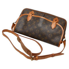 ルイ ヴィトン モノグラム ジベシエールMM 斜め掛け ショルダーバッグ M42247 ブラウン PVC レザー レディース LOUIS VUITTON 【中古】