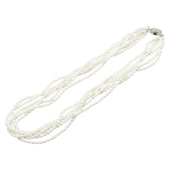 ノーブランド 淡水パール ネックレス ホワイト メタル レディース no brand 【中古】