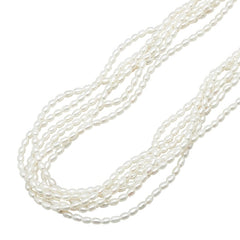 ノーブランド 淡水パール ネックレス ホワイト メタル レディース no brand 【中古】