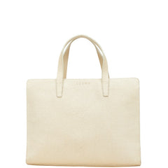 ロエベ トートバッグ アイボリー レザー レディース LOEWE 【中古】