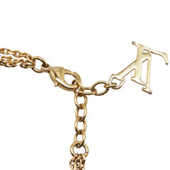 ルイ ヴィトン モノグラム ブラスレ スウィート チャーム チェーン ブレスレット M66248 ゴールド メッキ レディース LOUIS VUITTON 【中古】