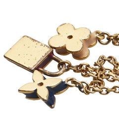 ルイ ヴィトン モノグラム ブラスレ スウィート チャーム チェーン ブレスレット M66248 ゴールド メッキ レディース LOUIS VUITTON 【中古】