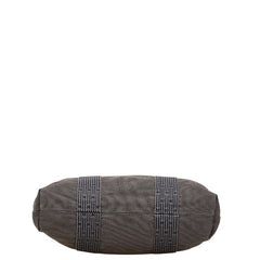 エルメス エールライン カバス ハンドバッグ トートバッグ グレー キャンバス レディース HERMES 【中古】