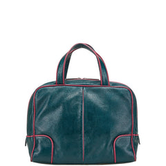 ロエベ ハンドバッグ グリーン パープル レザー レディース LOEWE 【中古】