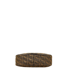 フェンディ ズッカ ハンドバッグ ワンショルダーバッグ ブラウン キャンバス レザー レディース FENDI 【中古】