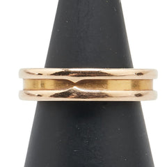 ブルガリ ビーゼロワン リング 指輪 #48 K18PG ピンクゴールド レディース BVLGARI 【中古】