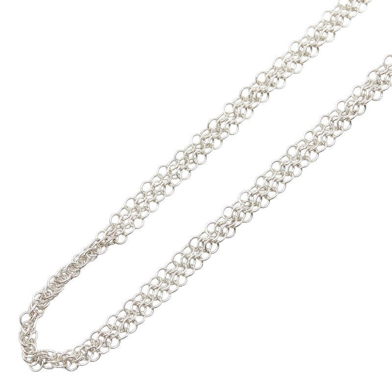 ティファニー メッシュ ネックレス ダブルチェーン SV925 シルバー レディース TIFFANY&Co. 【中古】