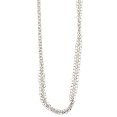 ティファニー メッシュ ネックレス ダブルチェーン SV925 シルバー レディース TIFFANY&Co. 【中古】