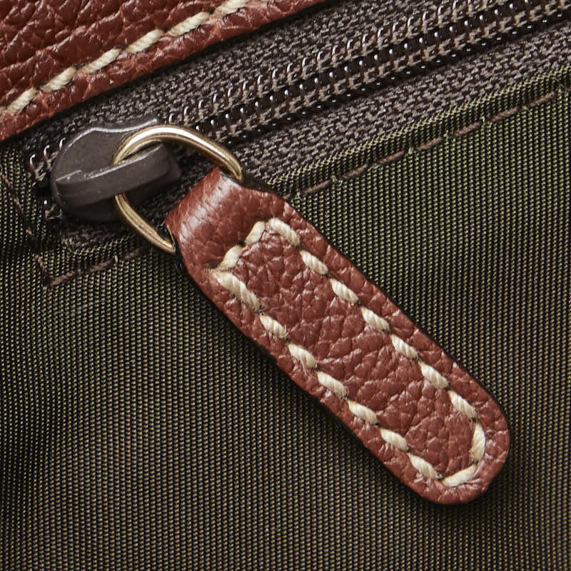 ブルガリ ベッキーバッグ ハンドバッグ ショルダーバッグ 2WAY ブラウン レザー レディース BVLGARI 【中古】