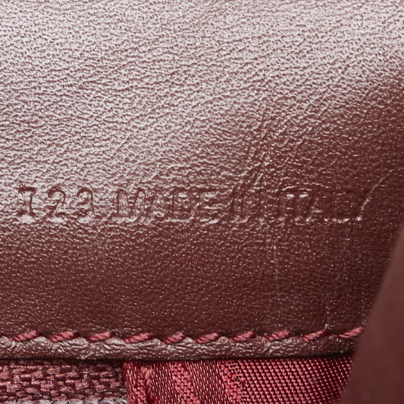 カルティエ マストライン ハンドバッグ ワインレッド ボルドー レザー レディース CARTIER 【中古】