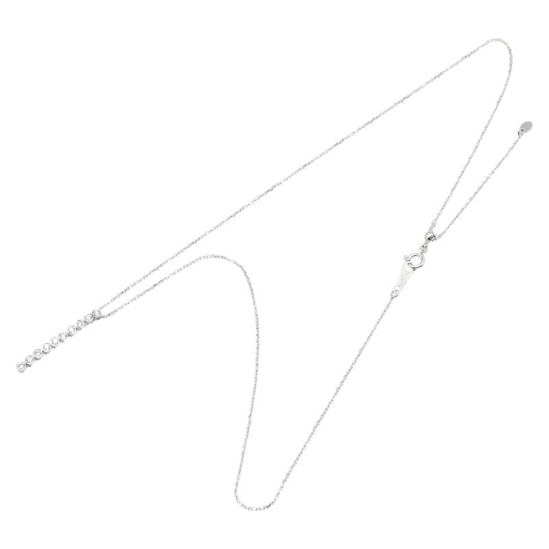 K18WG ホワイトゴールド ダイヤ0.20ct LA SOMA ラ ソマ ネックレス レディース 【中古】