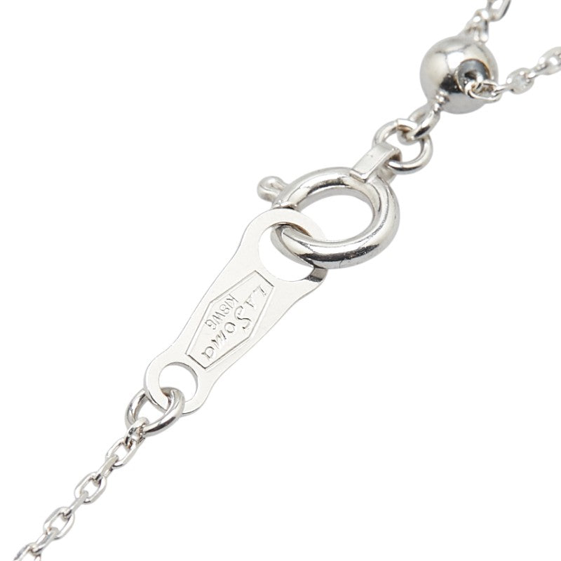 K18WG ホワイトゴールド ダイヤ0.20ct LA SOMA ラ ソマ ネックレス レディース 【中古】