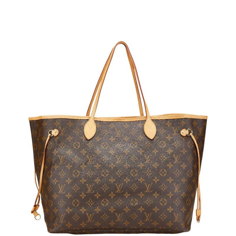 ルイ ヴィトン モノグラム ネヴァーフルGM トートバッグ ショルダーバッグ M40157 ブラウン PVC レザー レディース LOUIS VUITTON 【中古】