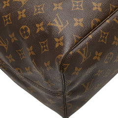 ルイ ヴィトン モノグラム ネヴァーフルGM トートバッグ ショルダーバッグ M40157 ブラウン PVC レザー レディース LOUIS VUITTON 【中古】