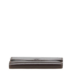 エルメス 二つ折り財布 コンパクト財布 ブラウン ボックスカーフ メンズ HERMES 【中古】