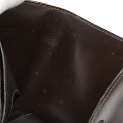 エルメス 二つ折り財布 コンパクト財布 ブラウン ボックスカーフ メンズ HERMES 【中古】