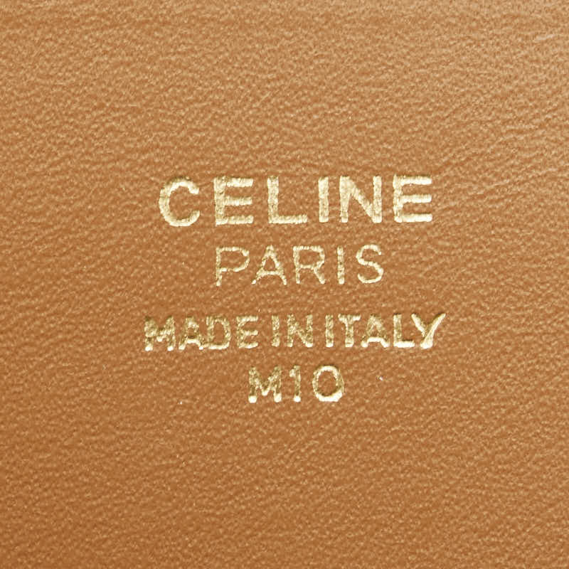 セリーヌ マカダム 長財布 ブラウン PVC レザー レディース CELINE 【中古】
