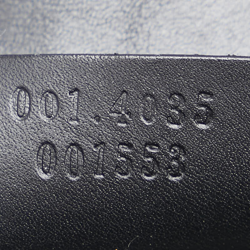 グッチ ワンショルダーバッグ ハンドバッグ 001 4035 001553 アイボリー ブラック キャンバス レザー レディース GUCCI 【中古】