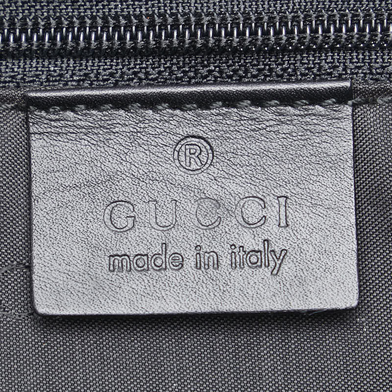 グッチ ワンショルダーバッグ ハンドバッグ 001 4035 001553 アイボリー ブラック キャンバス レザー レディース GUCCI 【中古】