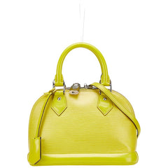 ルイ ヴィトン エピ アルマBB ハンドバッグ ショルダーバッグ 2WAY M40981 ピスタッシュ イエロー レザー レディース LOUIS VUITTON 【中古】