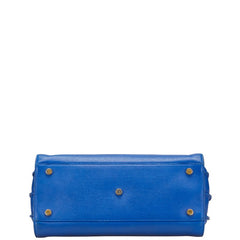 サンローラン サックドジュール ハンドバッグ ショルダーバッグ 2WAY 324823 ブルー レザー レディース SAINT LAURENT 【中古】