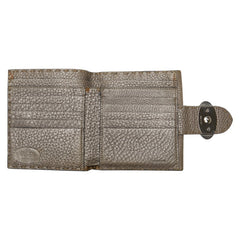 フェンディ セレリア 二つ折り財布 8M0206 シャンパンゴールド レザー レディース FENDI 【中古】