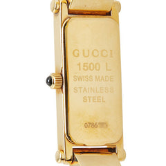 グッチ バングルウォッチ 1500L クオーツ シルバー文字盤 ステンレススチール レディース GUCCI 【中古】