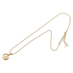 ディオール ロゴ ネックレス ゴールド メッキ レディース Dior 【中古】