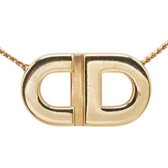 ディオール CDロゴ ネックレス ゴールド メッキ レディース Dior 【中古】
