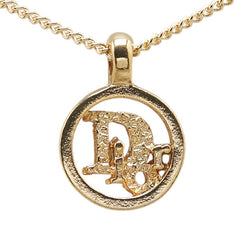 ディオール CDロゴ ネックレス ゴールド メッキ レディース Dior 【中古】
