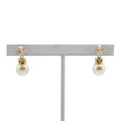 ノーブランド K18YG イエローゴールド アコヤパール7mm ピアス レディース no brand 【中古】