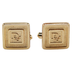 ディオール ロゴ カフス ゴールド メッキ レディース Dior 【中古】