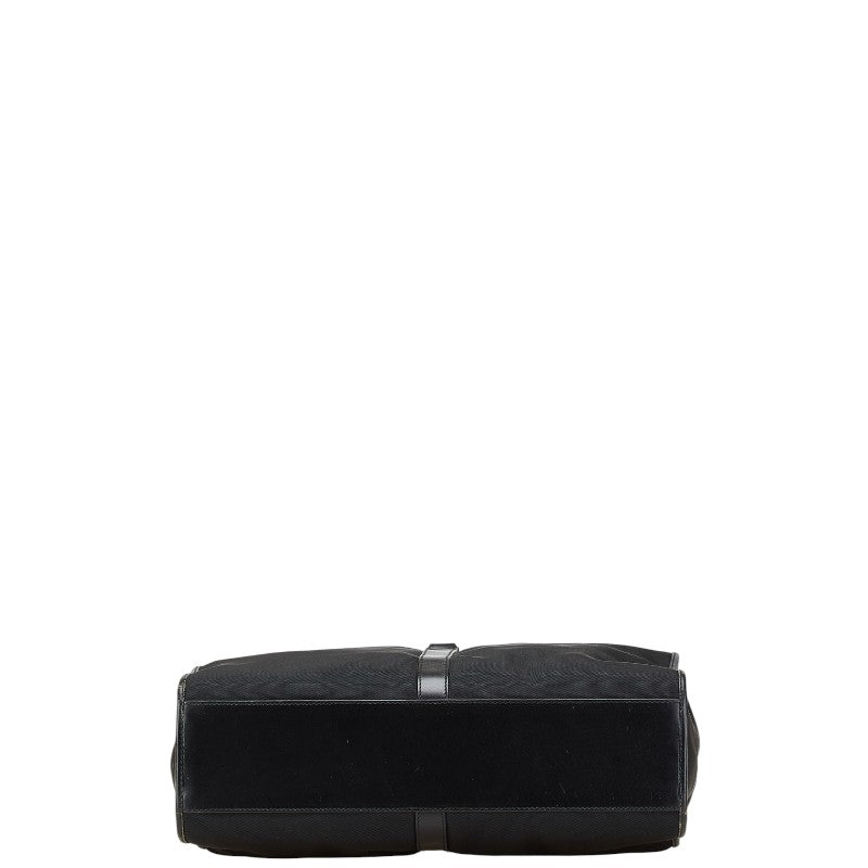 グッチ ジャッキーライン トートバッグ 002 1064 3444 ブラック キャンバス レザー レディース GUCCI 【中古】