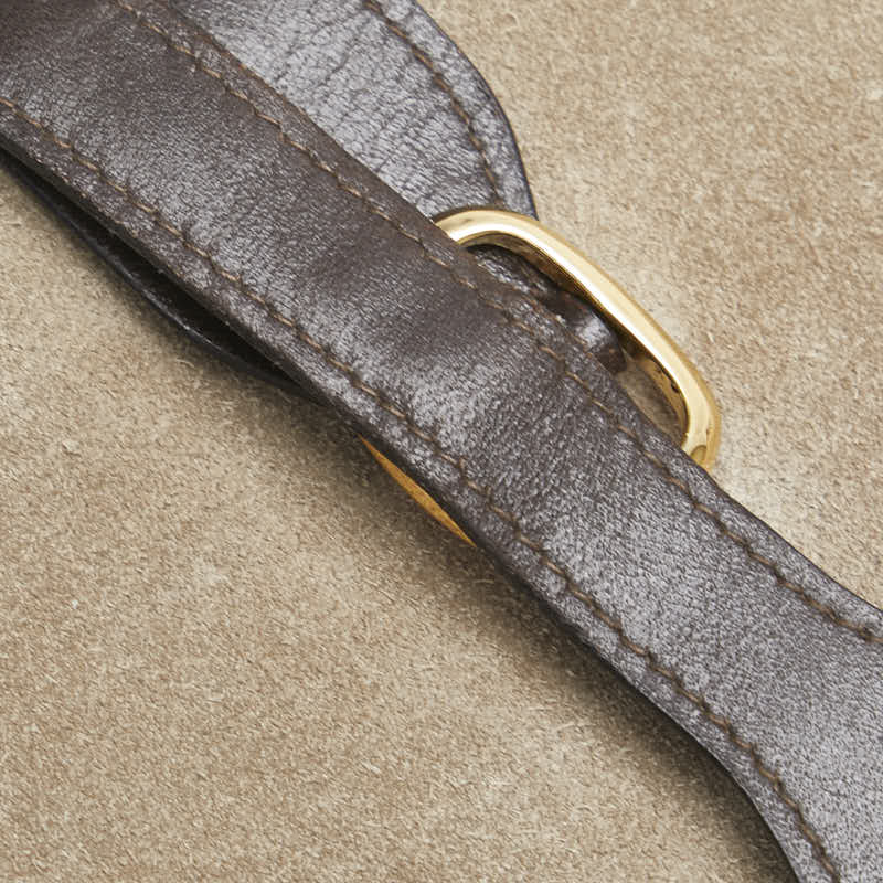 セリーヌ ジュエリーポーチ ブラウン スウェード レザー レディース CELINE 【中古】