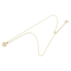 ディオール CDロゴ ラウンド サークル ネックレス ゴールド メッキ レディース Dior 【中古】