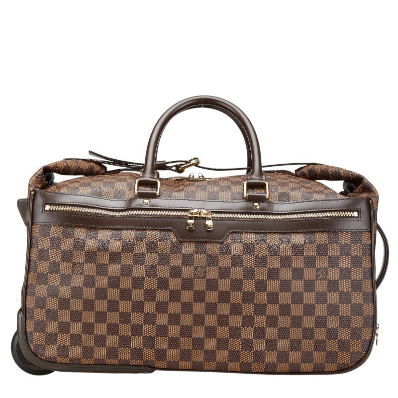 ルイ ヴィトン ダミエ エオール50 ボストンバッグ キャリーバッグ N23205 ブラウン PVC レザー レディース LOUIS VUITTON 【中古】