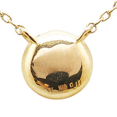 K18YG イエローゴールド ダイヤ0.11ct ネックレス レディース 【中古】