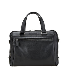 サルヴァトーレフェラガモ ビジネスバッグ ブラック レザー メンズ Salvatore Ferragamo 【中古】